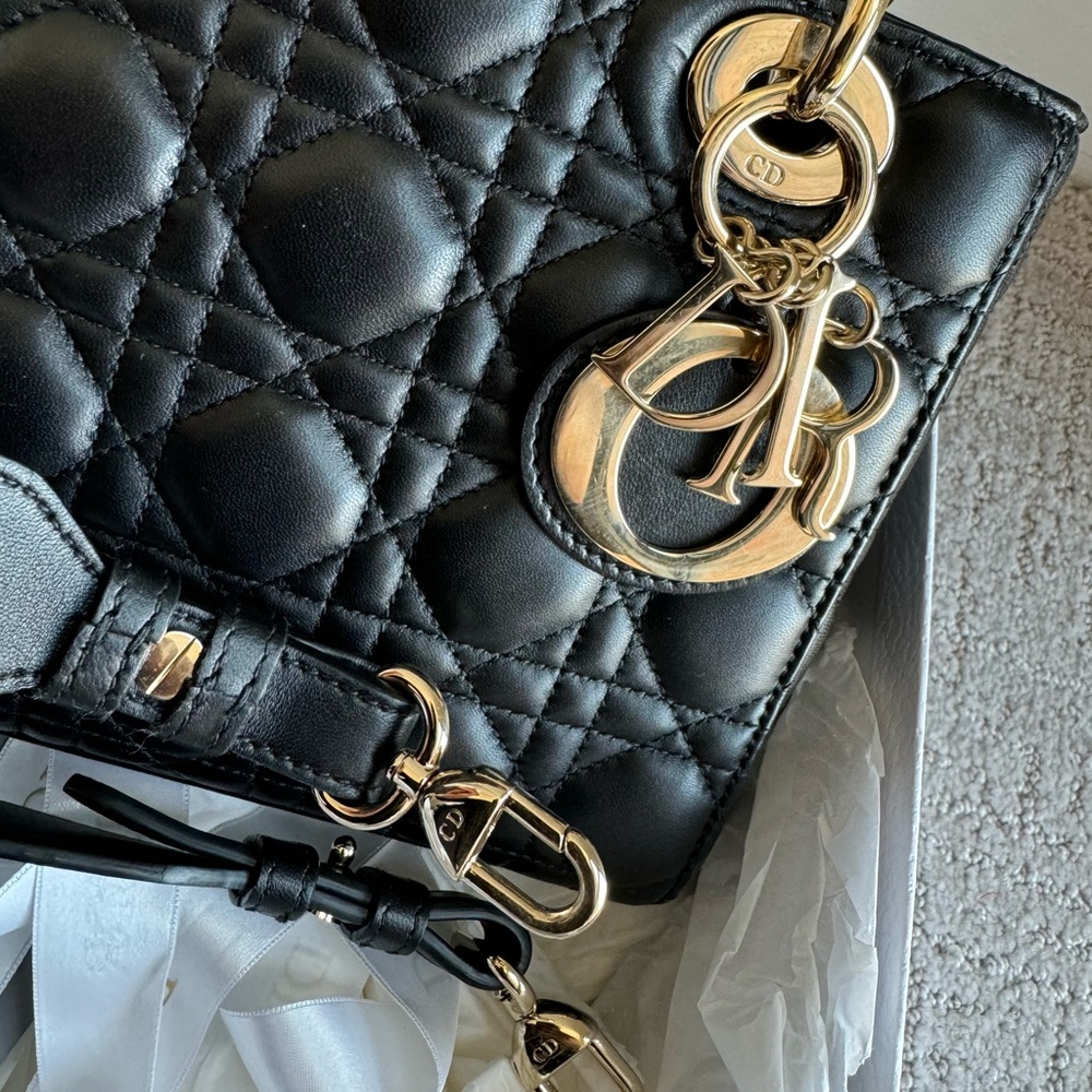 Used Lady Dior Small Black - Picture 6 of 14